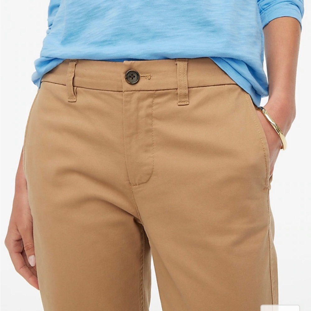 J.Crew factory high-rise. girlfriend chino